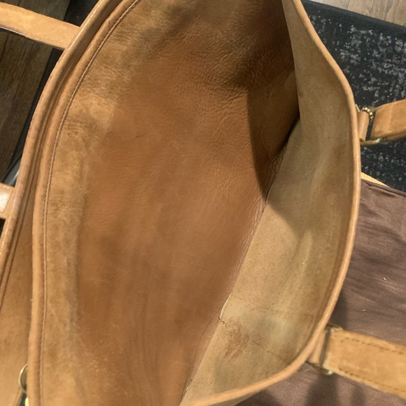 Vintage Coach British Tan Embassy Briefcase Messenger Bag Leather Brown - Picture 6 of 16